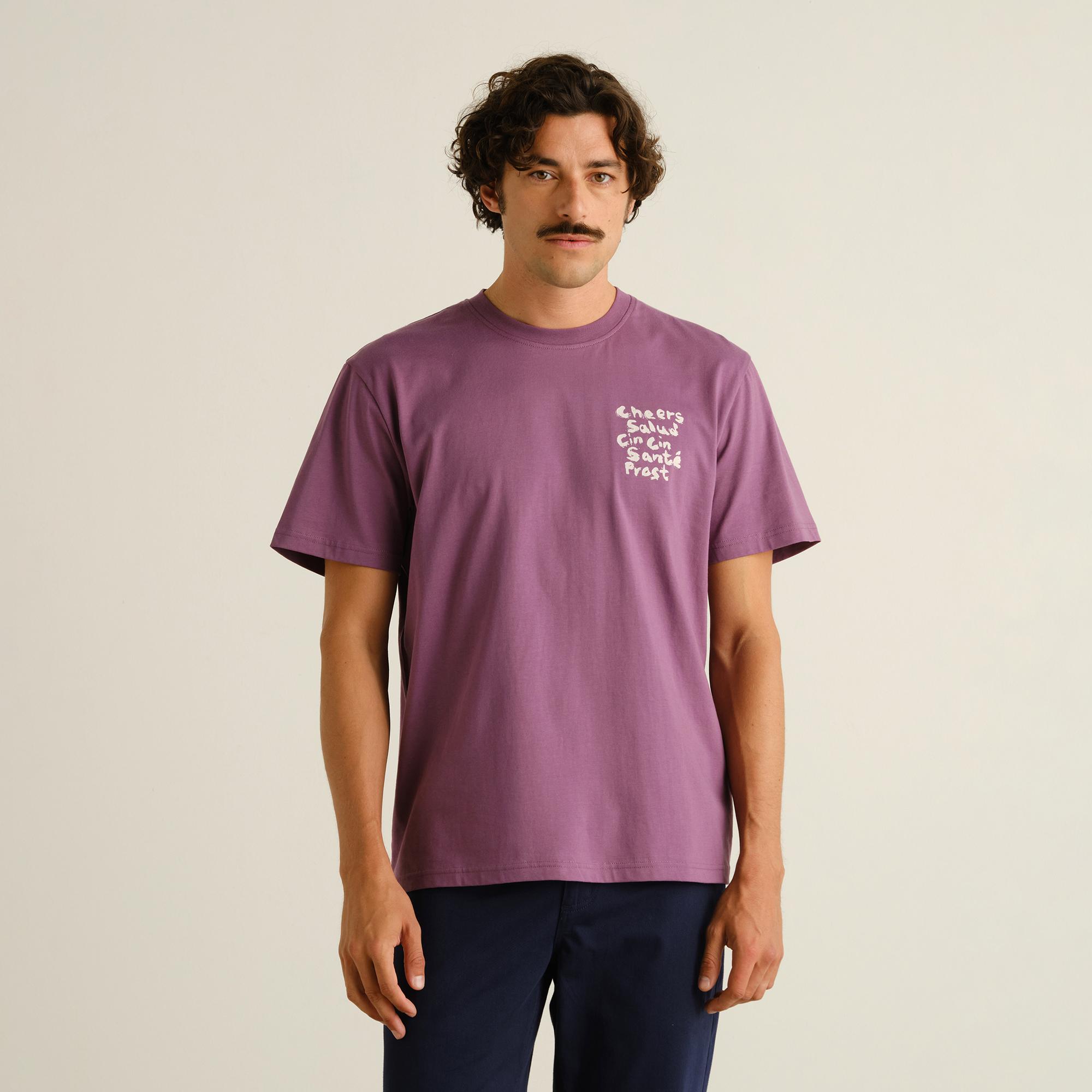 Dedicated Stockholm Cheers Salud Berry Purple Herren T-Shirt beere